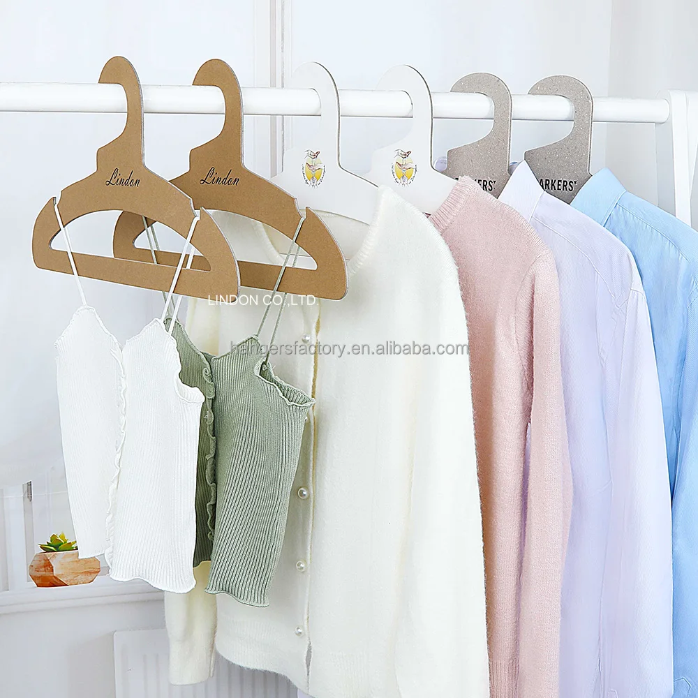Lindon Adult Eco Recyclable Paper Cardboard Shirt Hangers Recycle Coat