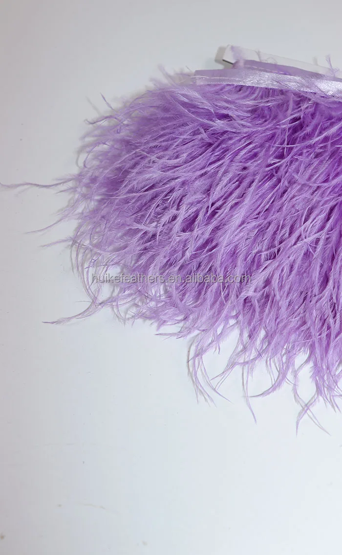 Wholesale 1013 Cm Ostrich Feather Trim Feather Fringe For Dress And