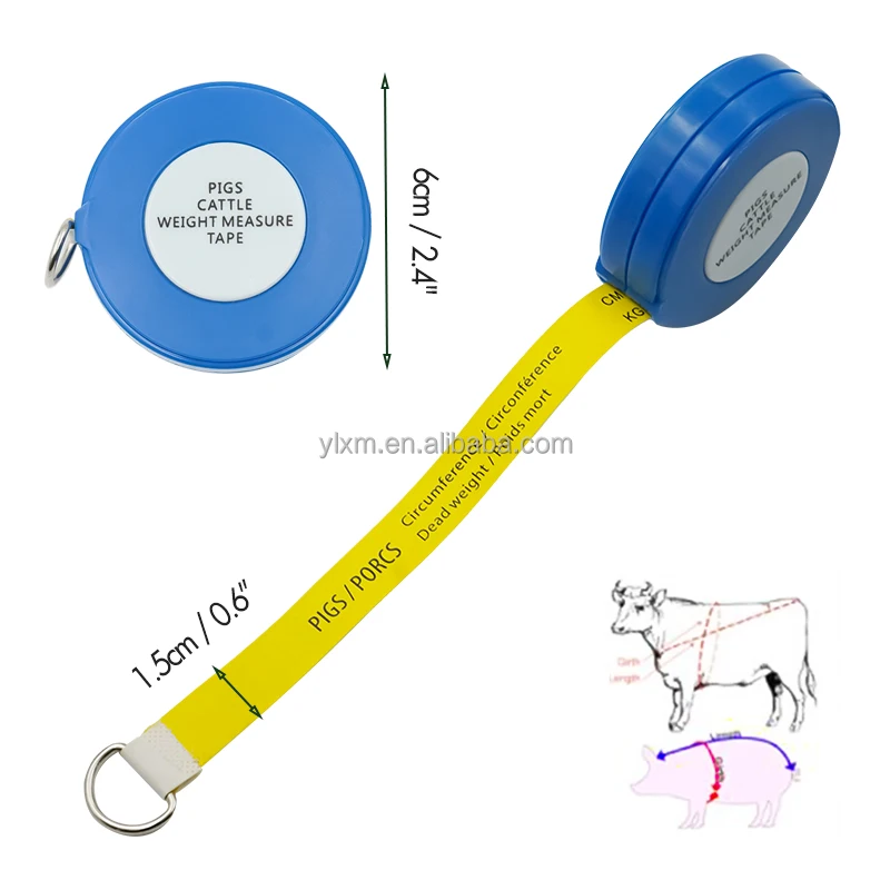 Livestock Cow Weighing Tape Measure Pig Cattle Animal Body Weight