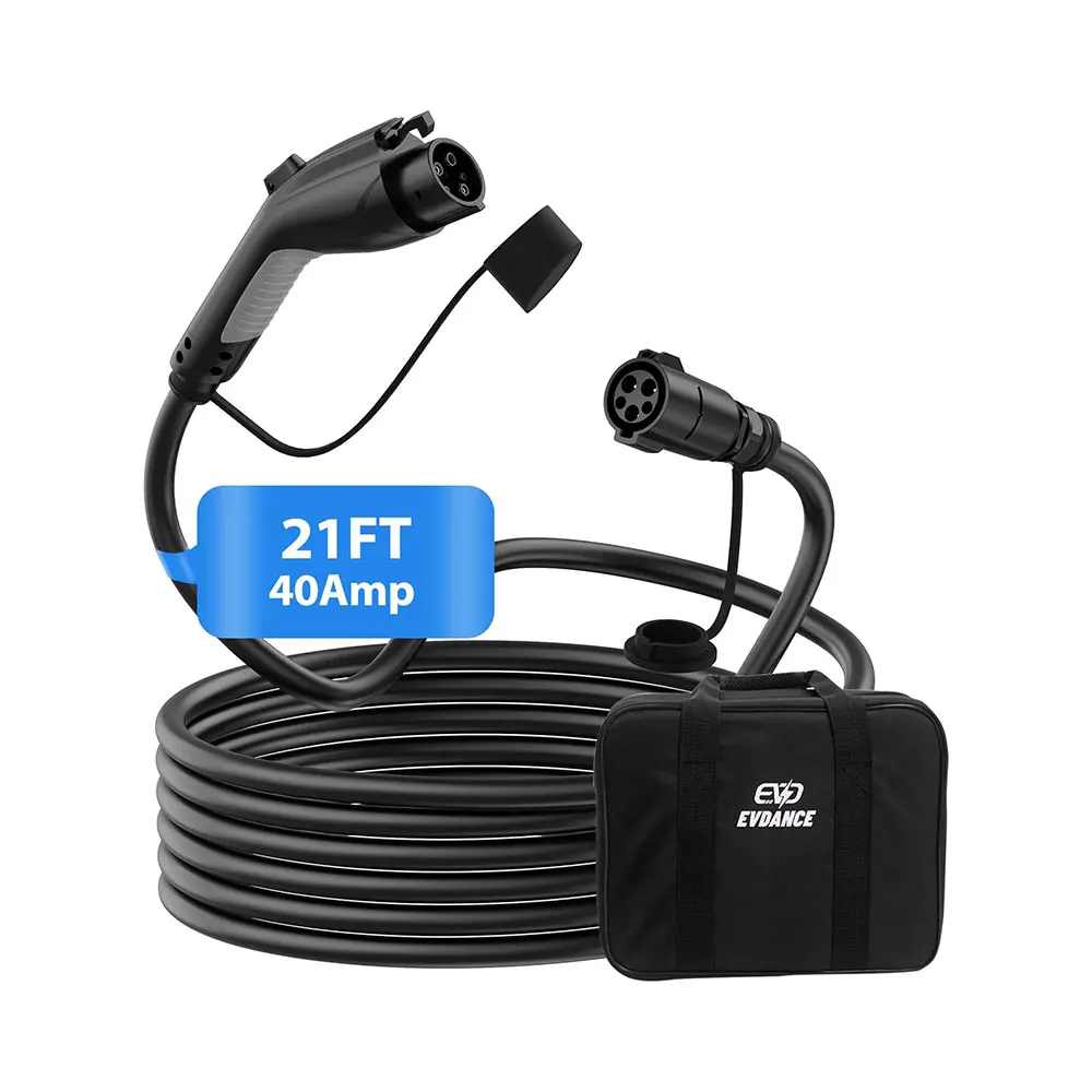 Sae J1772 21ft 40amp Extension Ev Charging Cable Female J1772 To 62196