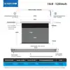 120 Inch/16:9 Gray Crystal