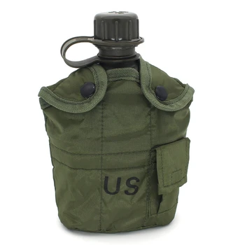 Militär-Kantine 2 Liter Mit Camouflage-Tasche | Isolierte PVC-Flasche Für Camping, Wandern & Outdoor