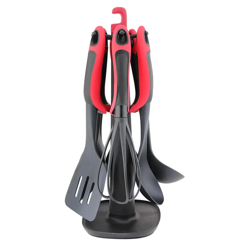 Cooking Tool Set Kitchenware Utensilios Cooking Utensils Nylon Kitchen Utensils Set With Stand_voghion.com
