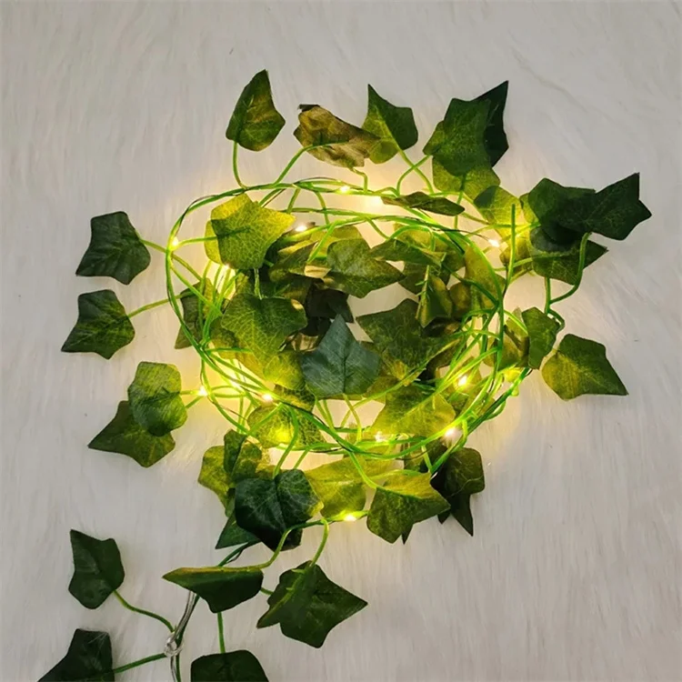 LED Vorhang Lichterketten Hochzeits dekor Knstliche Efeu blatt Vorhang  lampe Fariry Garland grne Bltter LED Lichterkette