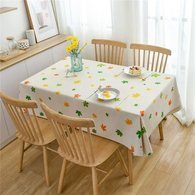 Modern Disposable Rectangular Plastic Tablecloth Printed Vinyl Cover for Home Kitchen Outdoor Party Wedding for Hotels