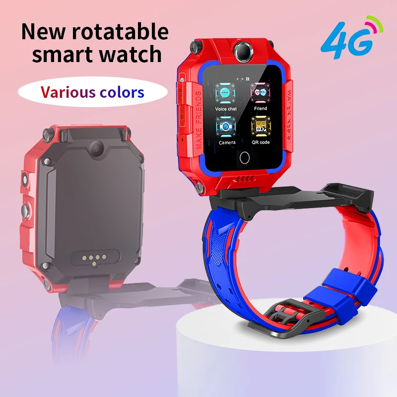 2024 Watch Phone Z6 for Kids 4G Smart Watch for Girls Boys GPS Smartwatch  With Sim Card Wifi SOS Functions for Children