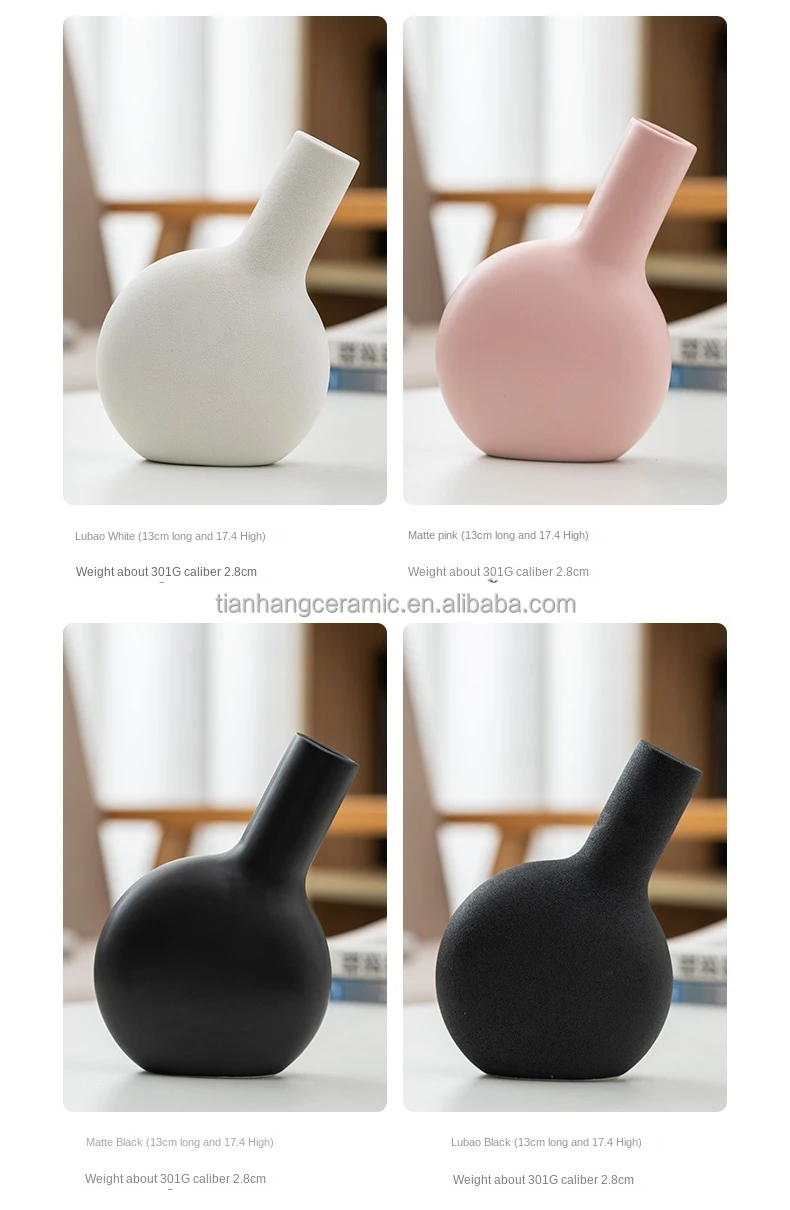 Hot Sale Decoration Wholesale Nordic Vase Ceramic White Black Unique Gift Ceramic Vase For Home Hallway Decor.jpg