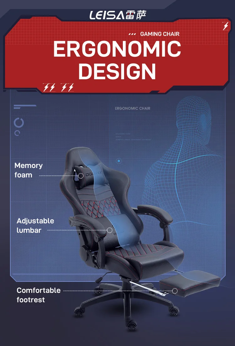 Dowinx High End Ergonomic Office Chair Reclining Computer Gaming Chair