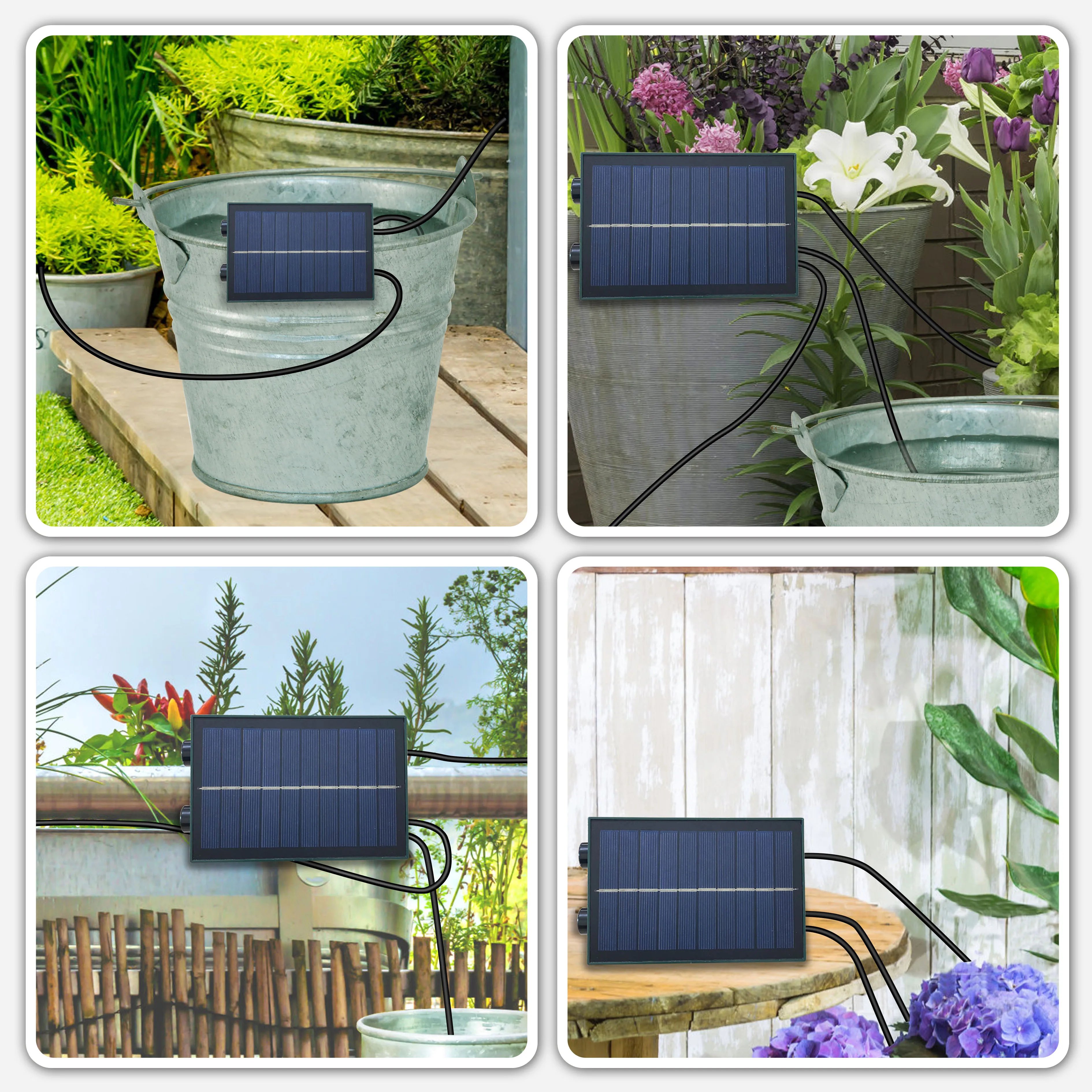 Outdoor Solar Drip Irrigation Automic System Garden Yard Plant Watering Rain Barrel Using Buy