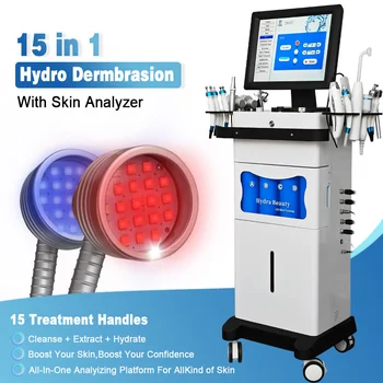 2025 CE 15-in-1 Narcissus Solution High-Quality Facial Beauty Machine Manufacturer Hydraulic Machine Facial Price