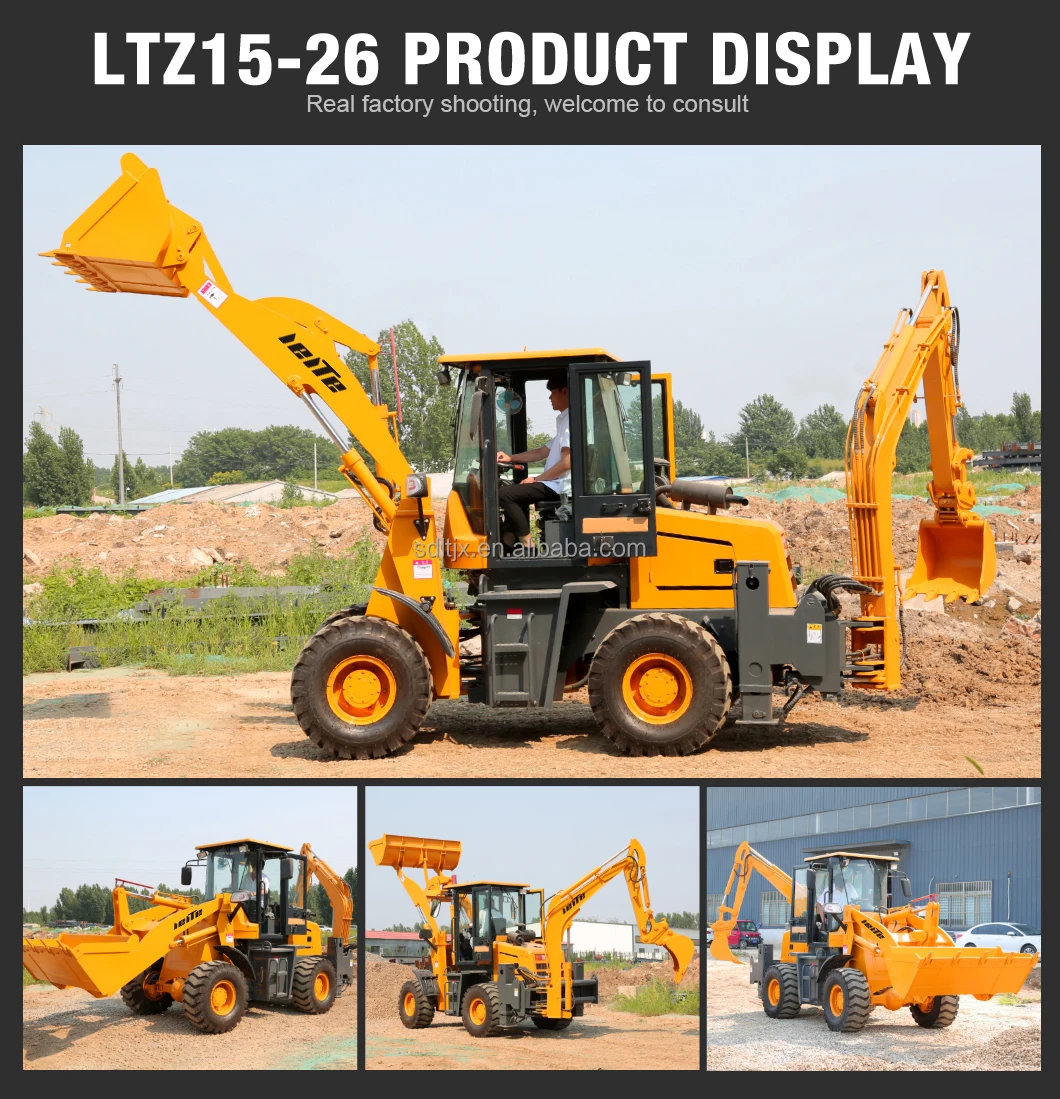 Diesel Mini Backhoe loader 3 ton 5 ton CE EPA China Sale 4 wheel drive new backhoe and loader Applicable earthmoving machinery