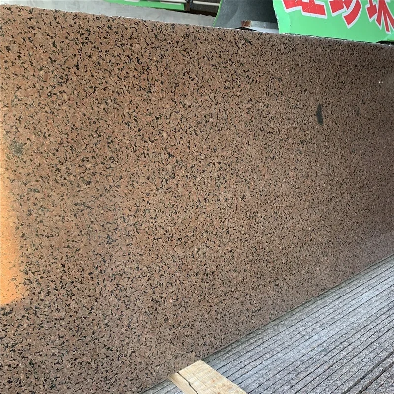 product marron guaiba pink granite floor tiles with various finishing steprose wooden granite price-1