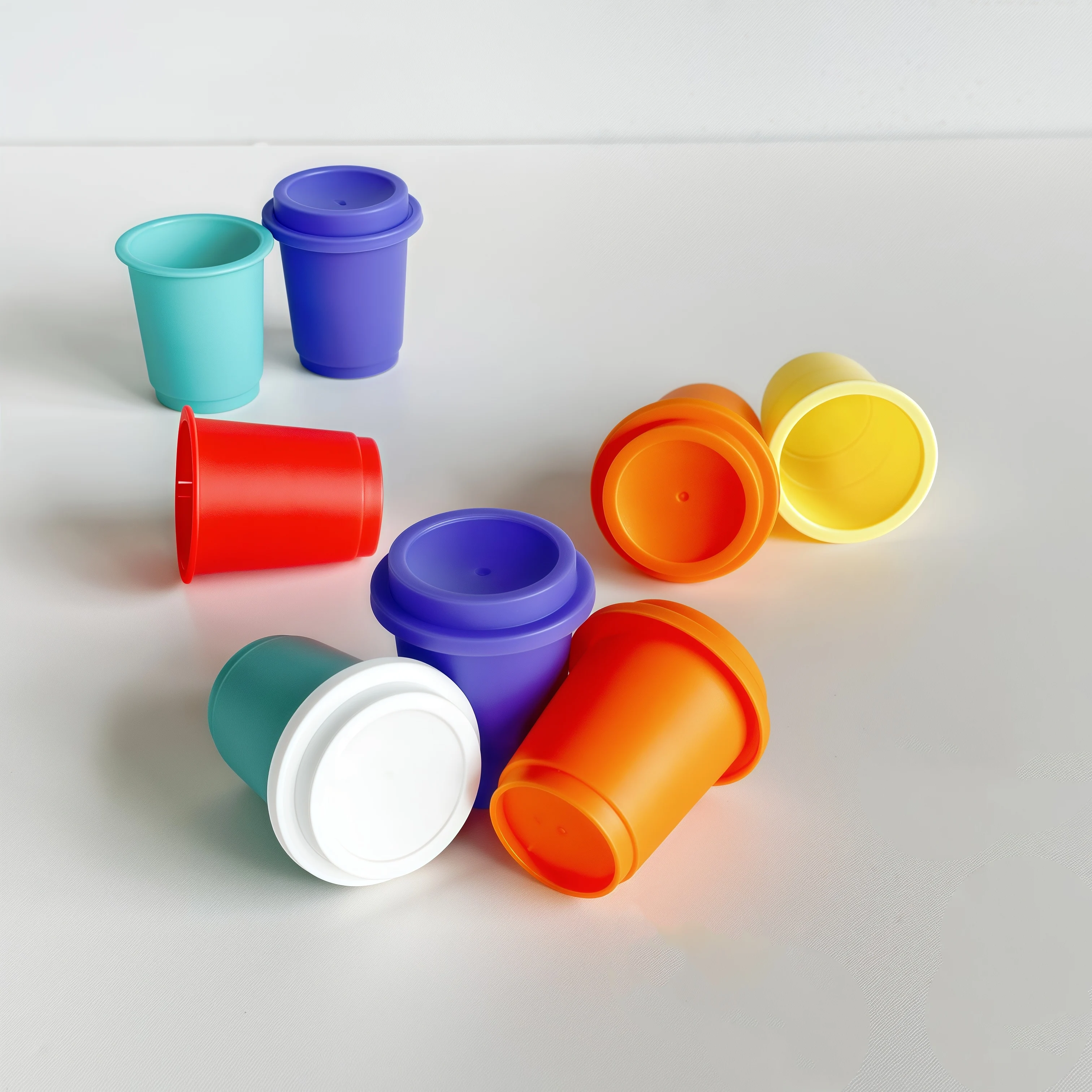 Disposable Plastic PP Cup with 18ml Capacity and 35*35*41mm Diameter for Food Packaging with 50000 MOQ