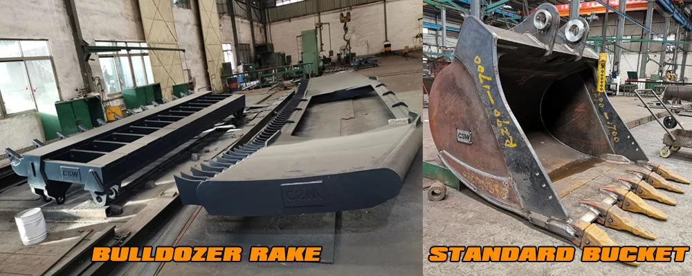 Dozer-rake-bucket