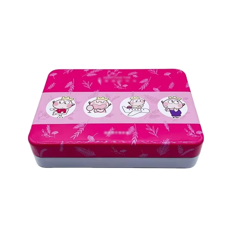 Custom Rtangular Storage Box Metal Packaging Chinese New Year Candy ...