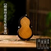 Bamboo woven satin printed peanut-shaped fruit plate