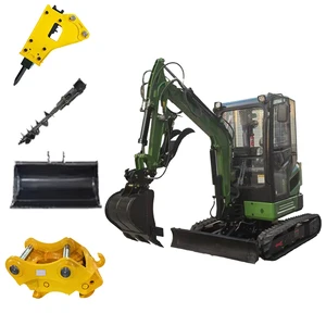 GMINTmini Digger Machine Mini Earth Digger Machine Earth-moving Machinery Towable Backhoe Loader Excavator for Sale