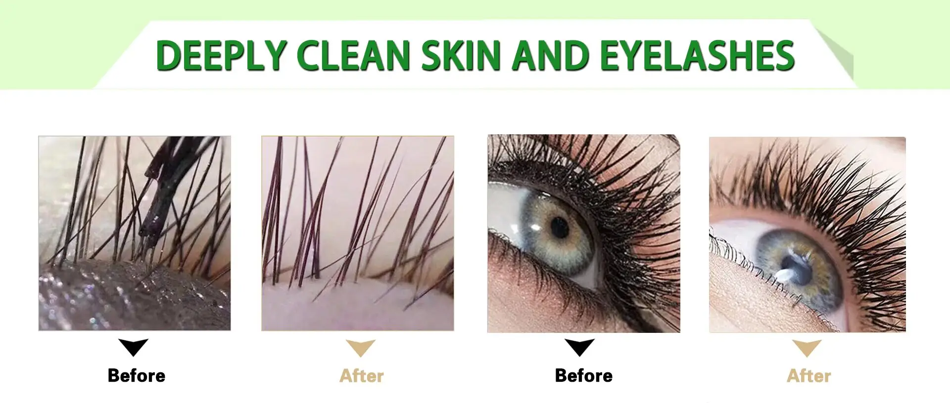 Green Natural Lash Shampoo Private Label Oil Free Lash Shampoo Kit100