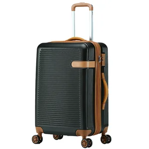 custom logo Factory Price 6 Pcs/set 20 24 28 ABS Lightest Spinner Suitcase Travel Luggage Bag with Zipper for Travel