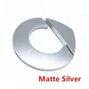Emblema plateado mate