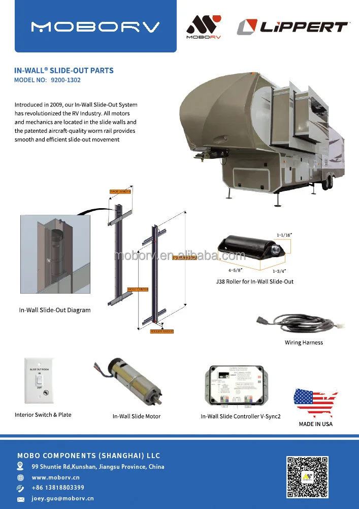 Good Mobo Lippert Rv Slide Out System For Class B Motorhome Part ...