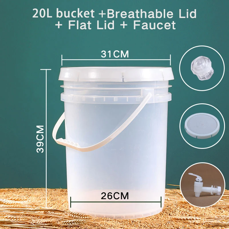 professional 20l fermentation plastic bucket food