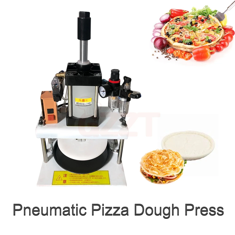 18-30CM Low Price Pneumatic Pizza Dough Pressing Machine Naan Bread Crust Making Machine Energy Saving Pizza Dough Press Machine - Image 5