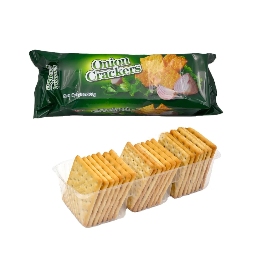 100g Sweet Vegetarian Crispy Onion Cracker Biscuit