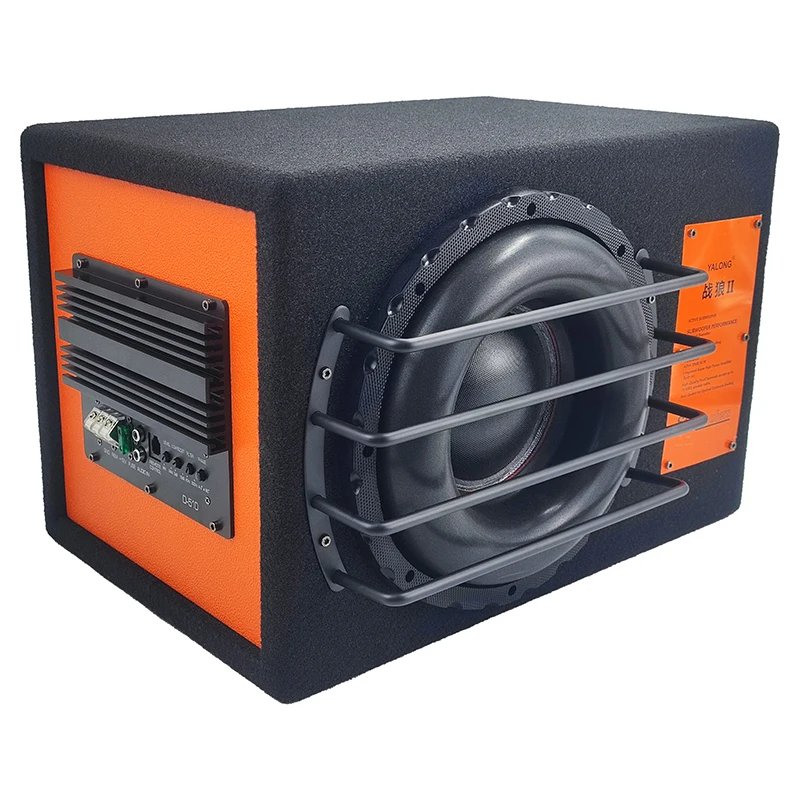 10 Inch DVC SPL Subwoofer Speaker RMS 300W Class D Car Active Sound Car Speakers Box Car Ported Enclosure Active Subwoofers