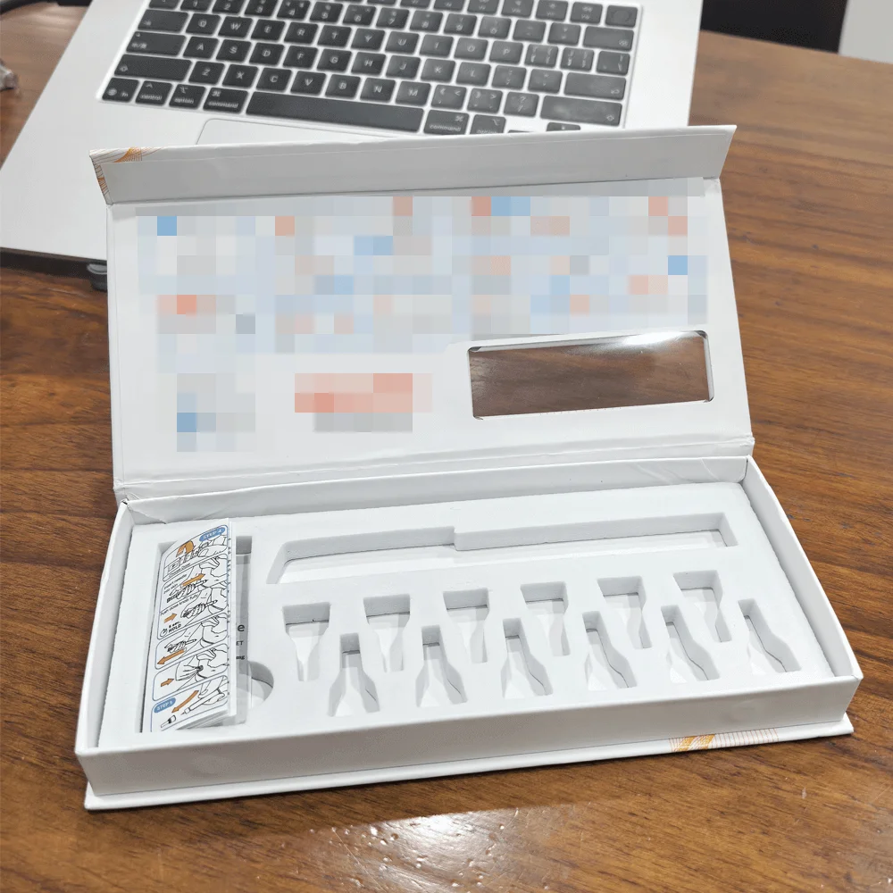 Genlipid Box Holographic Foil Stamping Peptide Vial Packaging Box Custom Magnetic ...