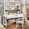 Escritorio y Silla de Madera Maciza Blanca