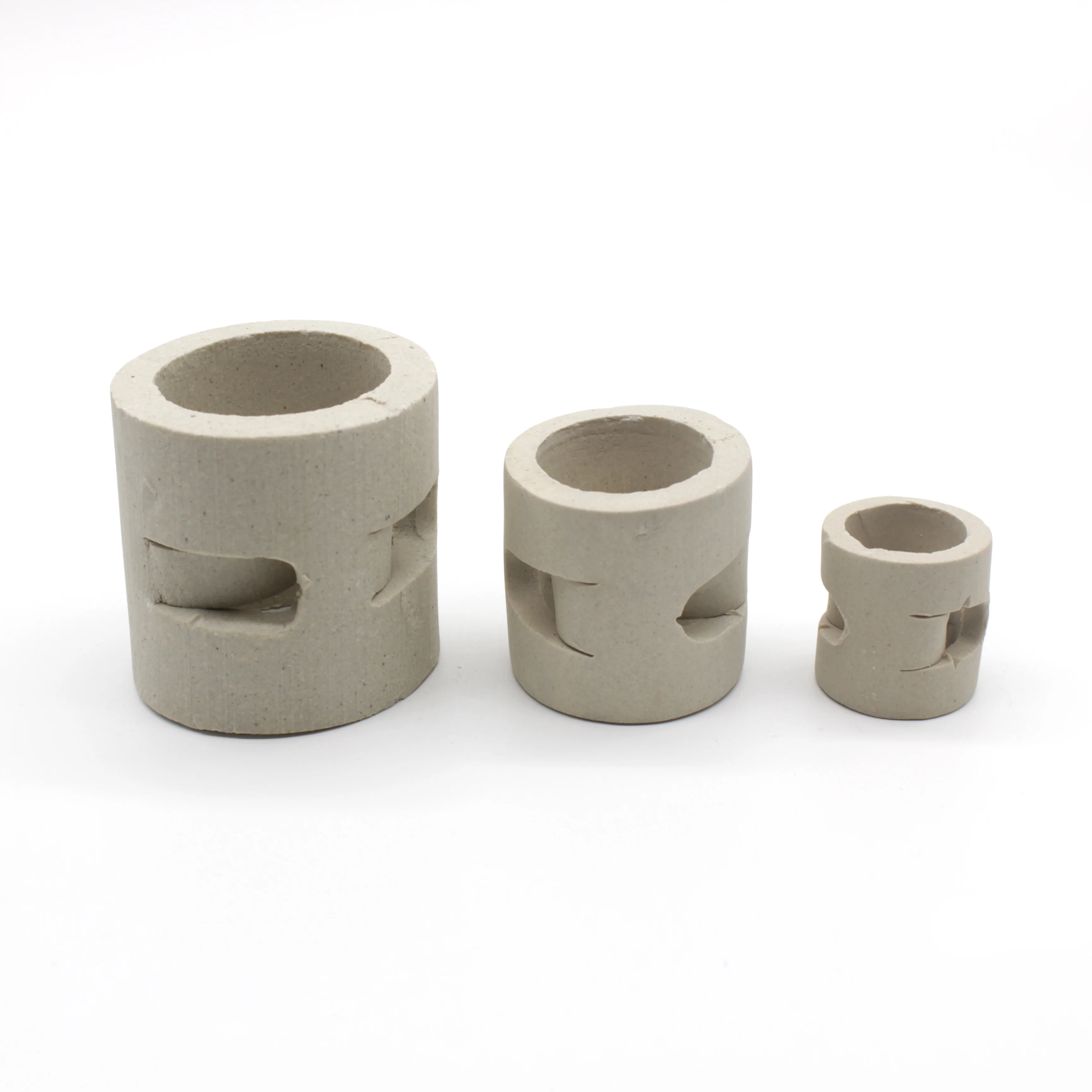 Ceramic Tower Random Packing 50mm Ceramic Pall Ring Distillation Column