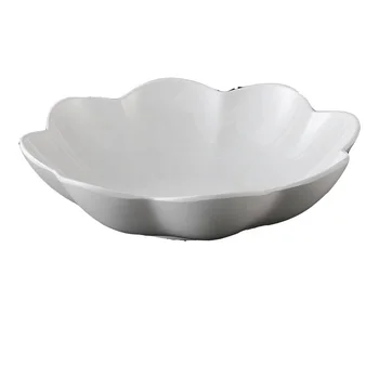 Factory Wholesale Unbreakable Restaurant Dinnerware Flower Design 13 Inch Large Deep Melamine Salad Bowl