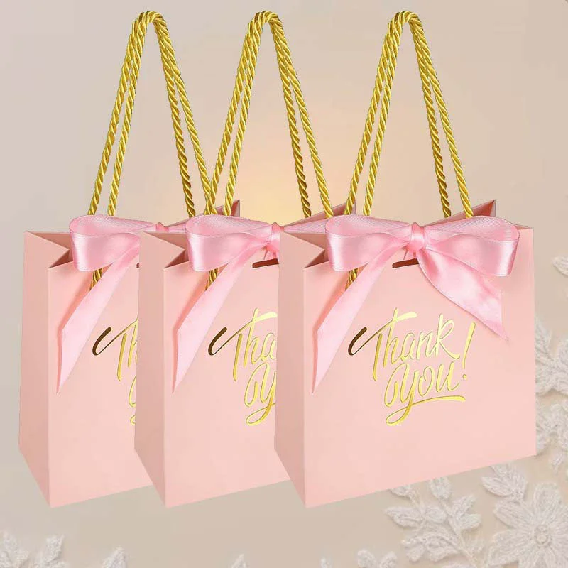 A1 White Hot Stamping Embossing Lamination Wedding Candy Gift Packaging Cardboard Bags with Custom Logo Eco-friendly Reusable