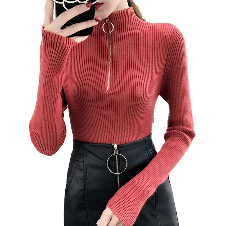 New Fashion Knitted Turtleneck Tops For 