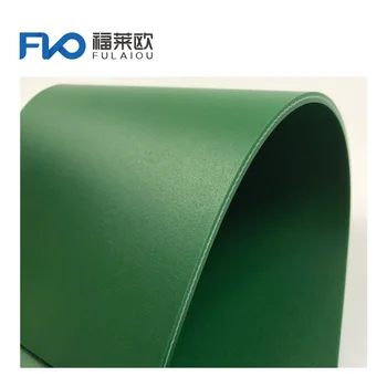 double - sided pvc layer green argyle pattern PVC conveyor belt, anti - slip industrial belt