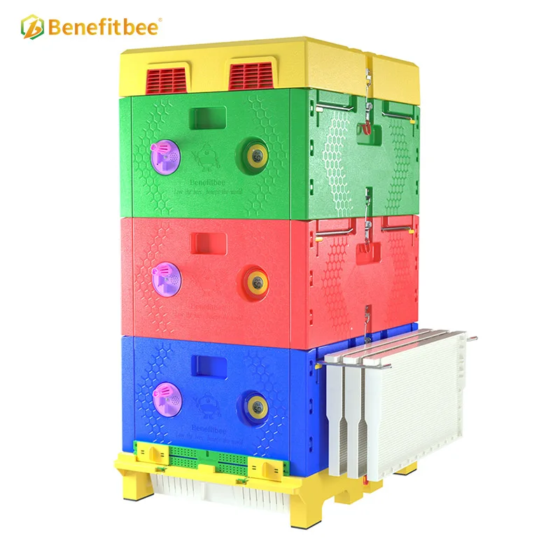 Beekeeping Supplies 3 Layers Langstroth Bee Hive Thermo Box Plastic Beehive