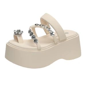 Women Slippers Thick Platform 2026 Fashion Non-Slip Beach Summer Ladies Slides Shoes Home House EVA Slippers