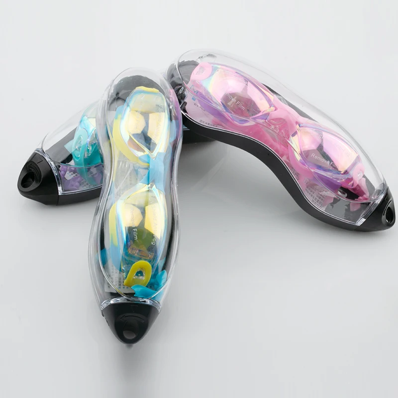 Mirrored Swimming Glasses Fashion Trendy Style UV400 Professional Swimming Goggles Bulk For Women_desvips.com