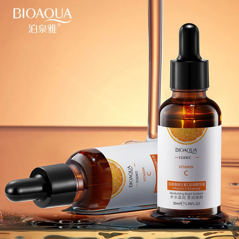 30ML &100ML BIOAQUA Vitamin C Serum With Hyaluronic Acid Organic Anti Wrinkle Facial Serum for Face Care