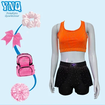 Sublimation Printing Cheer Practice Uniforms Cheerleading Sports Bra