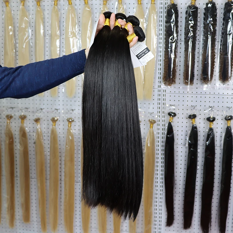 Tissage-Cheveux-Humain En Gros Cheveux Naturel Malaysian Virgin Hair Vendor 9A Human Hair Peruvian Bundle Hair Extension 30inch