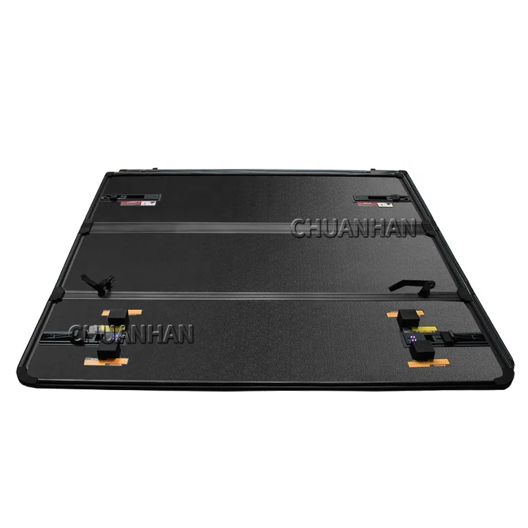 Benext Factory Supply Hard Trifold Aluminum Tonneau Cover for Toyota Hilux Vigo Revo Rocoo Pickup Truck Cover Tundra  V6V8