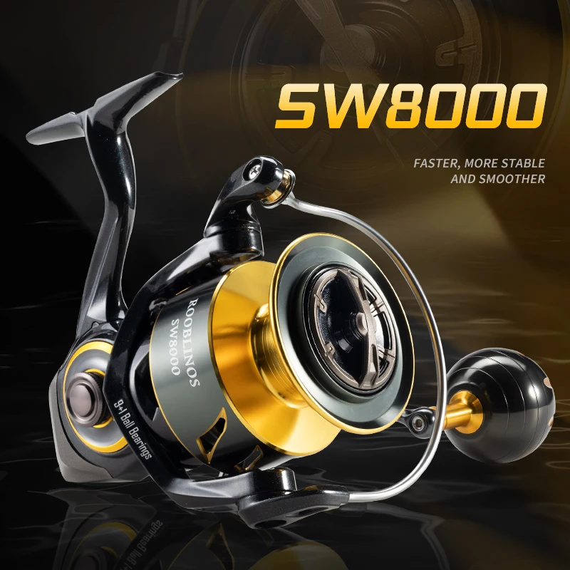 Rooblinos SW Saltwater Spinning Fishing Reels - 4000, 6000, 8000