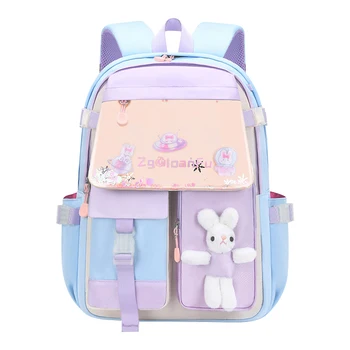Color Matching Backpack Chinllo Kids Bag Wholesale Cartoon Backpack Material School Bags For Kids