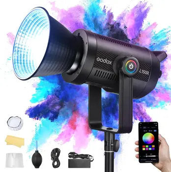 Godox SL150R 165W RGB LED Video Light 5600K Bowens Mount Silent Continuous Output Lighting APP/2.4G Control