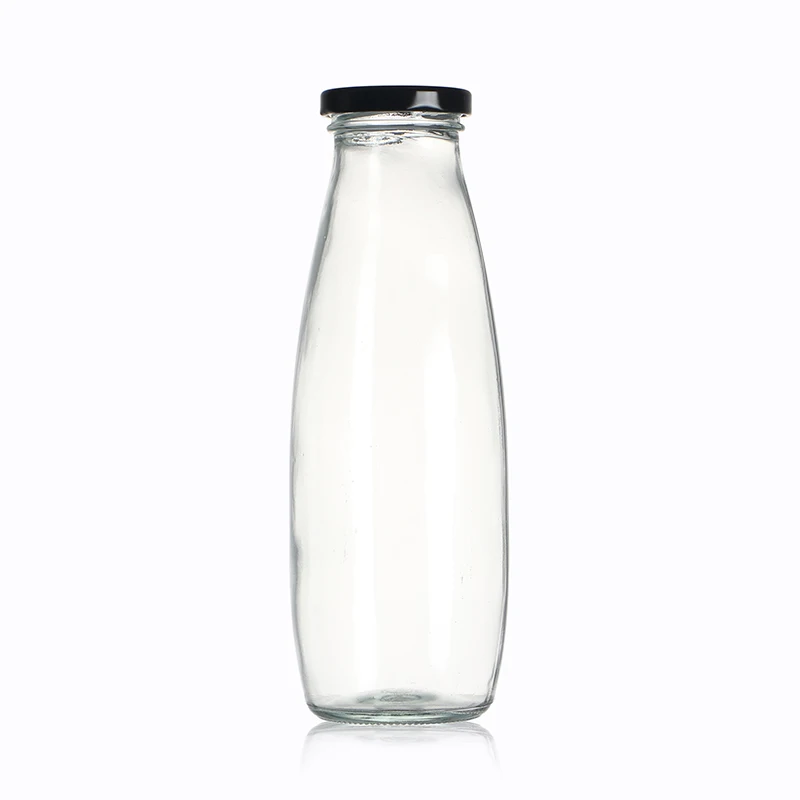 Wholesale 200ml 250ml 300ml 500ml 1 Liter Soy Milk Glass Bottle with Lid