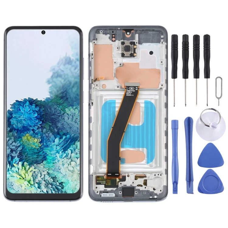 Kit Schermo Sostituzione Per S20 FE – Display AMOLED Con Digitale E Attrezzi, Riparazione Fai-da-te Facile