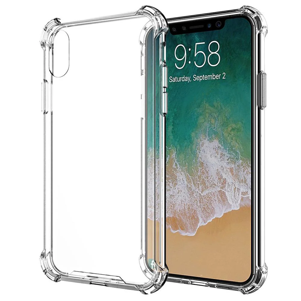 Хит продаж ударопрочный прозрачный силиконовый чехол из ТПУ для телефона iPhone 11 12 X xs xr