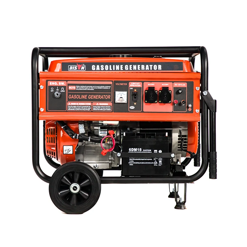 BISON Electric Power Generator 3phase 18hp Engine 7.5 Kva Small Gasoline Generator